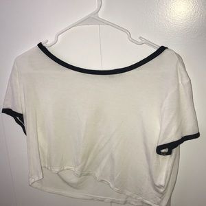 white crop top